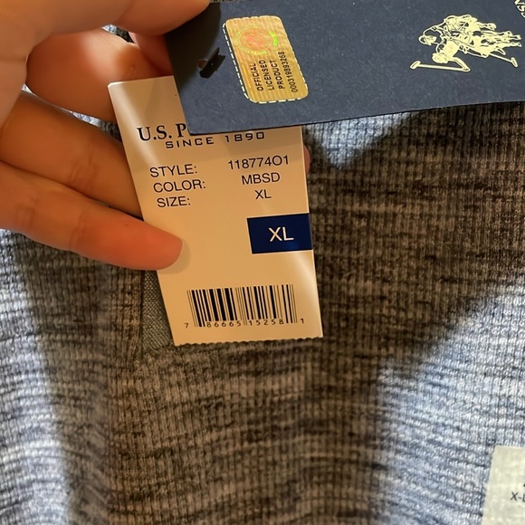 Men’s New US Polo Assn. Crew Neck Long Sleeve - Picture 5 of 7